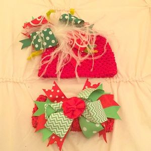 Mud Pie hat and headband